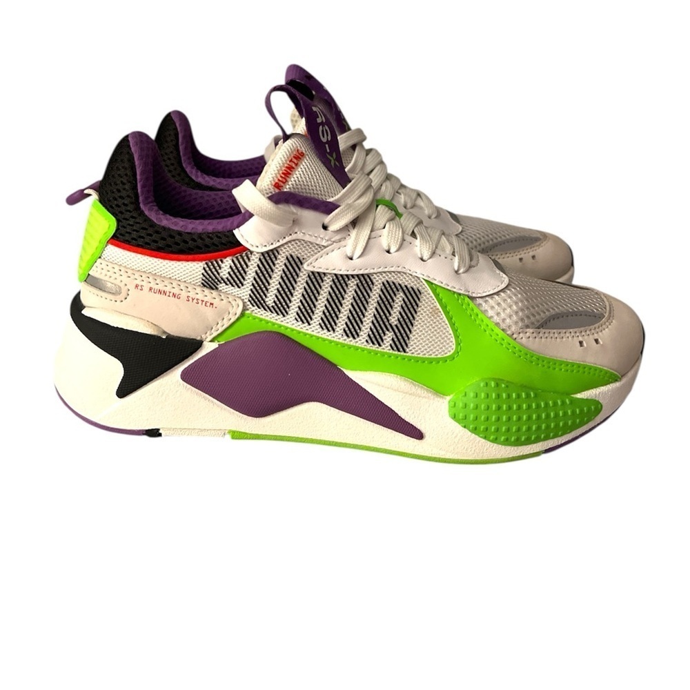 Originals Puma RS-X White with Green and Purple Accents NWB/7C - Jr.NWT.